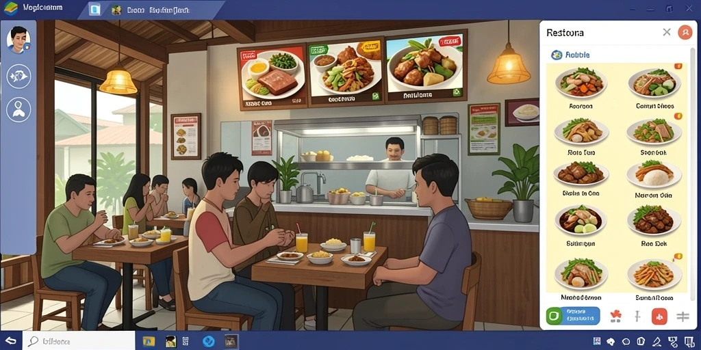 Statistik permainan tampil real-time dan informatif.