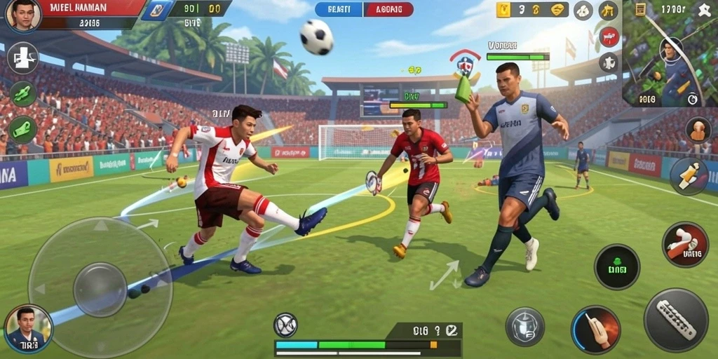 Level yang menantang dengan berbagai rintangan.